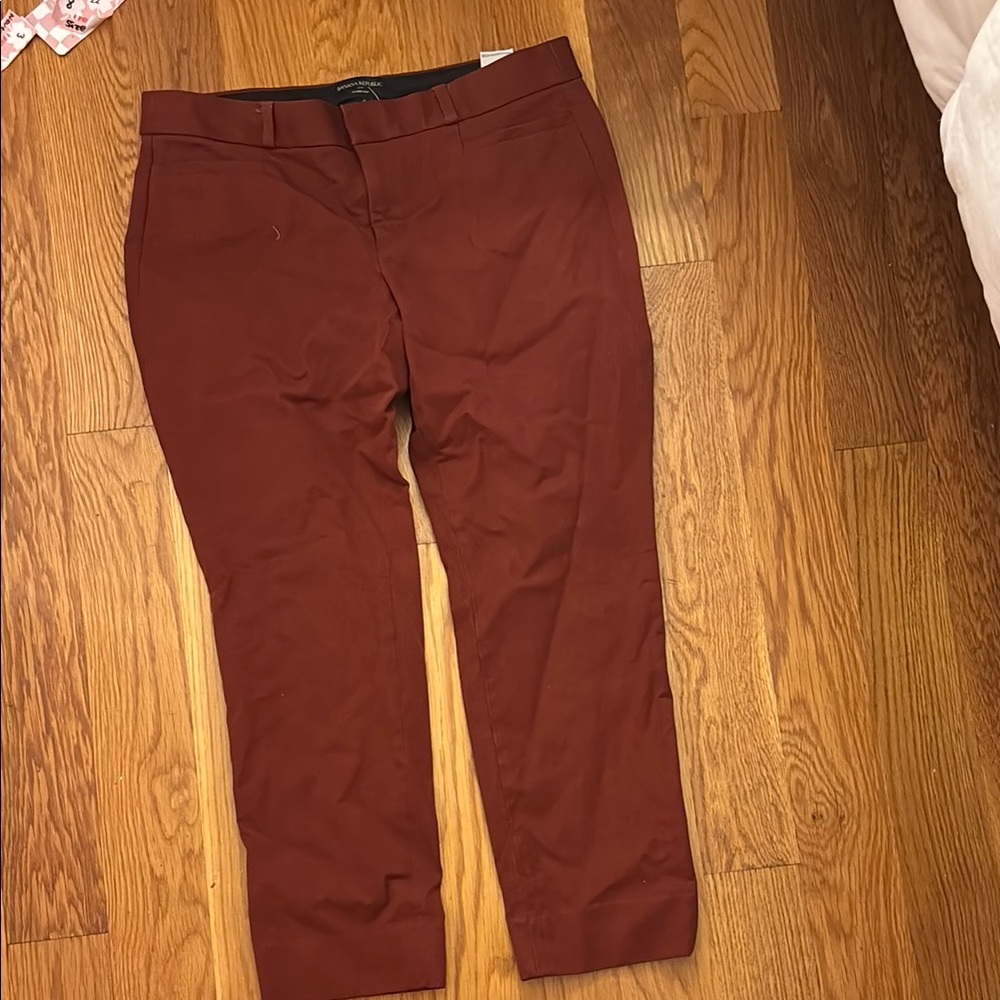 Women’s Banana Republic Brown Chinos Classic Fit. Size 6 never worn.
